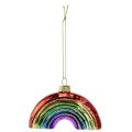 Floristik24 Regenbogen-Ornament aus Glas – Festliche Weihnachtsbaumdekoration mit glänzenden Farben